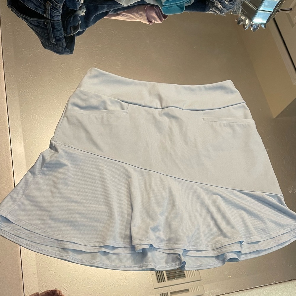 Adidas baby blue golf skort